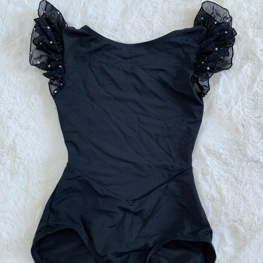 Black leotard with gems